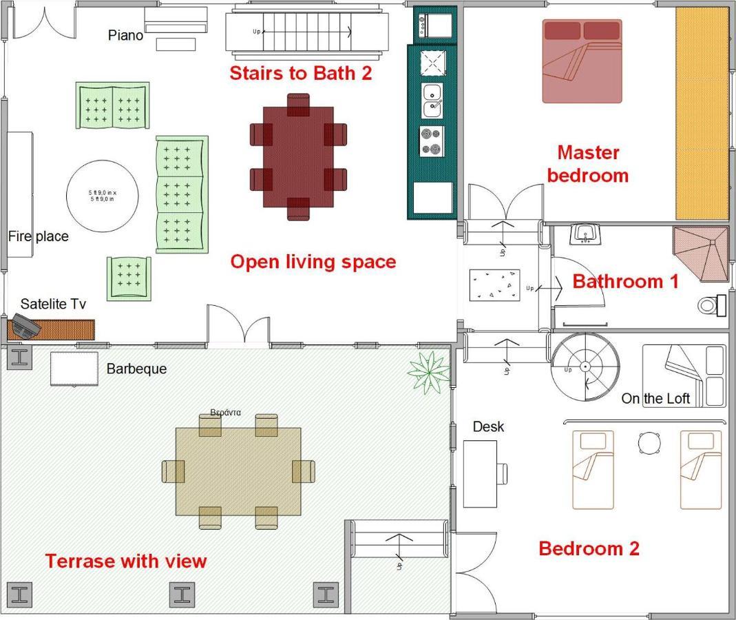 Agoriani Art - 4 Seasons' Natural Living Holiday home Lilaia